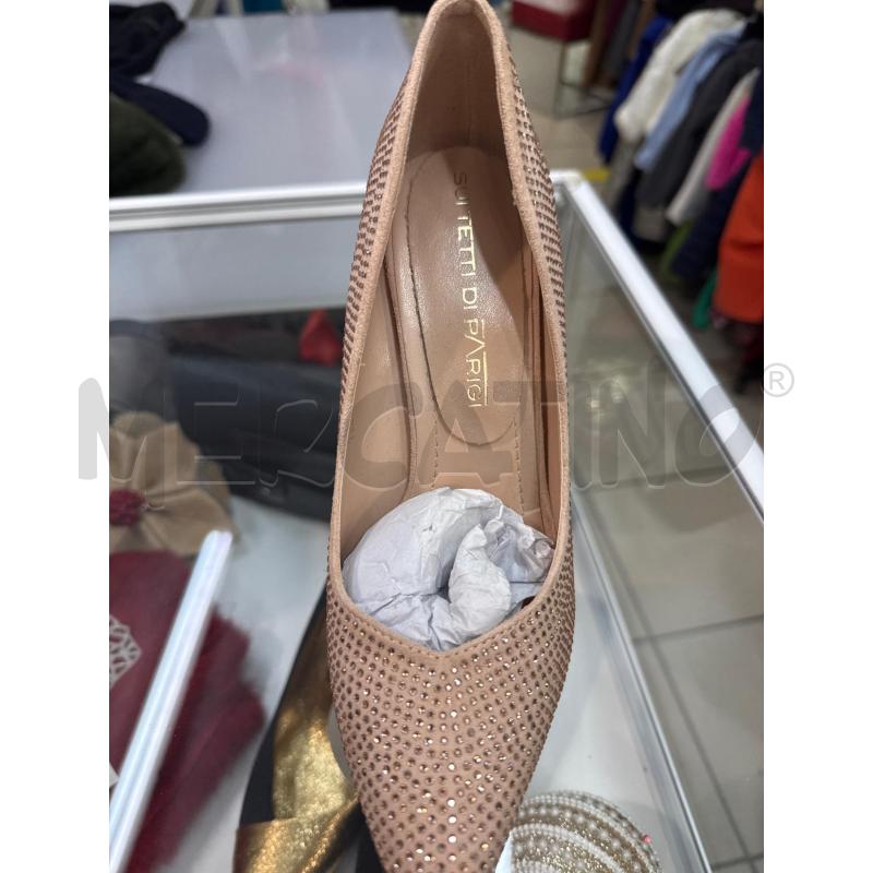 SCARPE DONNA SUI TETTI DI PARIGI NUDE CON STRASS  | Mercatino dell'Usato Trapani via libica 2