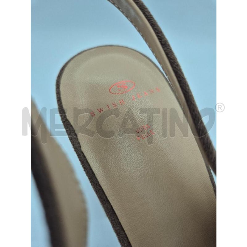 SCARPE DONNA SWISH JEANS MARRONI SCAMOSCIATE  | Mercatino dell'Usato Trapani via libica 2