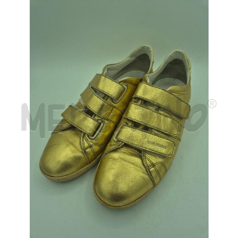 SCARPE UOMO DIOR DORATE CON STRAPPI  | Mercatino dell'Usato Trapani via libica 1