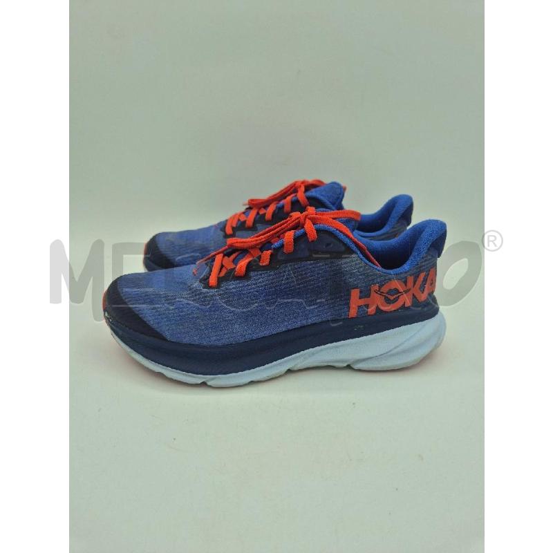 SCARPE UOMO HOKA BLU LACCI ROSSI  | Mercatino dell'Usato Trapani via libica 1