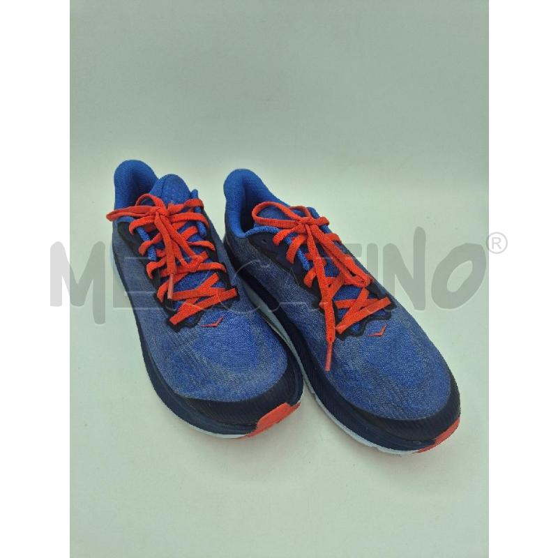 SCARPE UOMO HOKA BLU LACCI ROSSI  | Mercatino dell'Usato Trapani via libica 2
