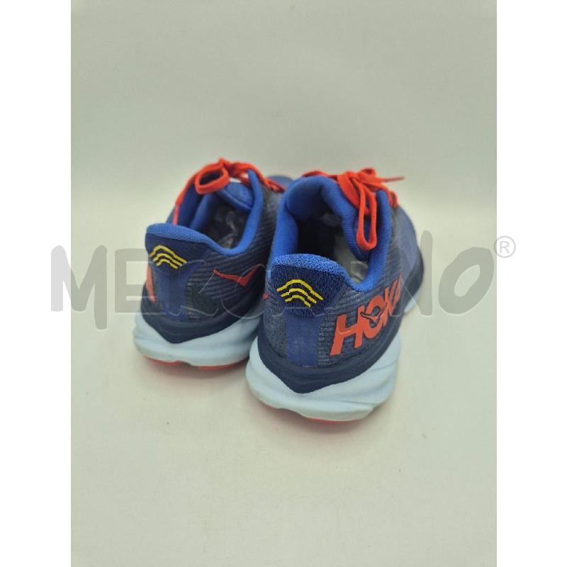 SCARPE UOMO HOKA BLU LACCI ROSSI  | Mercatino dell'Usato Trapani via libica 3