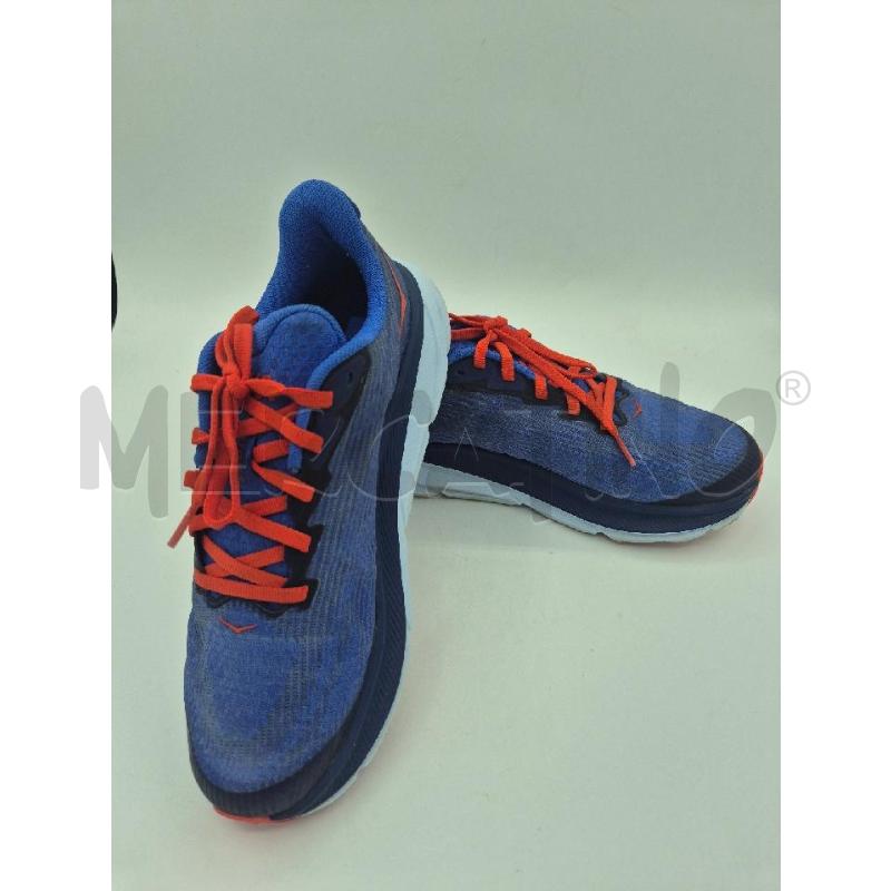 SCARPE UOMO HOKA BLU LACCI ROSSI  | Mercatino dell'Usato Trapani via libica 4