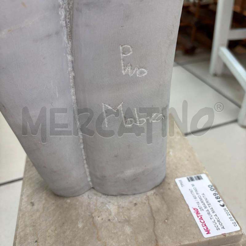 SCULTURA MARMO PINO MAIORCA MATERNITA' | Mercatino dell'Usato Trapani via libica 2