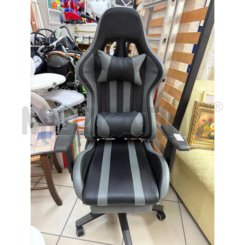 SEDIA GAMING NERO | Mercatino dell'Usato Trapani via libica 1