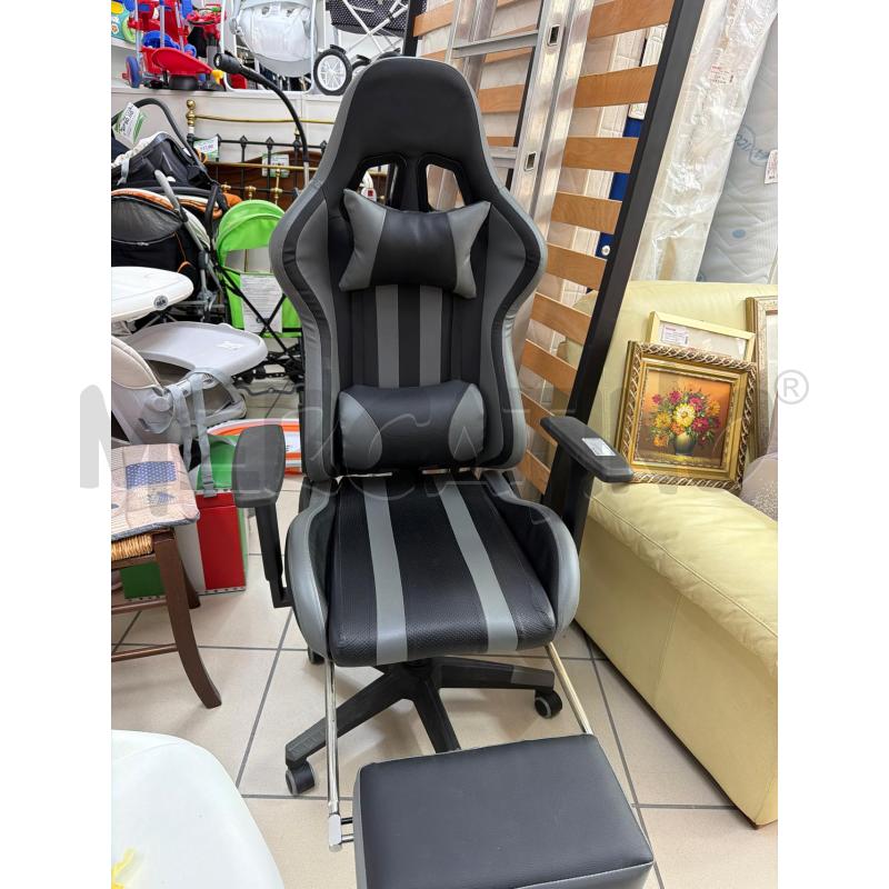 SEDIA GAMING NERO | Mercatino dell'Usato Trapani via libica 2