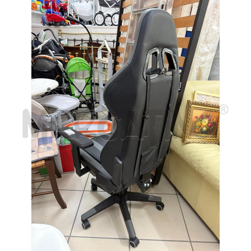 SEDIA GAMING NERO | Mercatino dell'Usato Trapani via libica 3