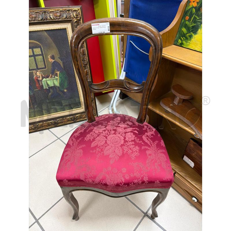 SEDIA STILE TESSUTO BORDO' | Mercatino dell'Usato Trapani via libica 1