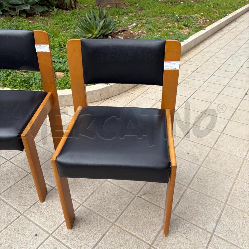 SEDIE PZ. 4 DESIGN SCANDINAVO SIMIL PELLE | Mercatino dell'Usato Trapani via libica 4