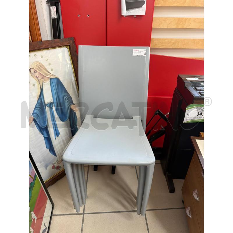 SEDIE PZ. 6 GRIGIO | Mercatino dell'Usato Trapani via libica 1