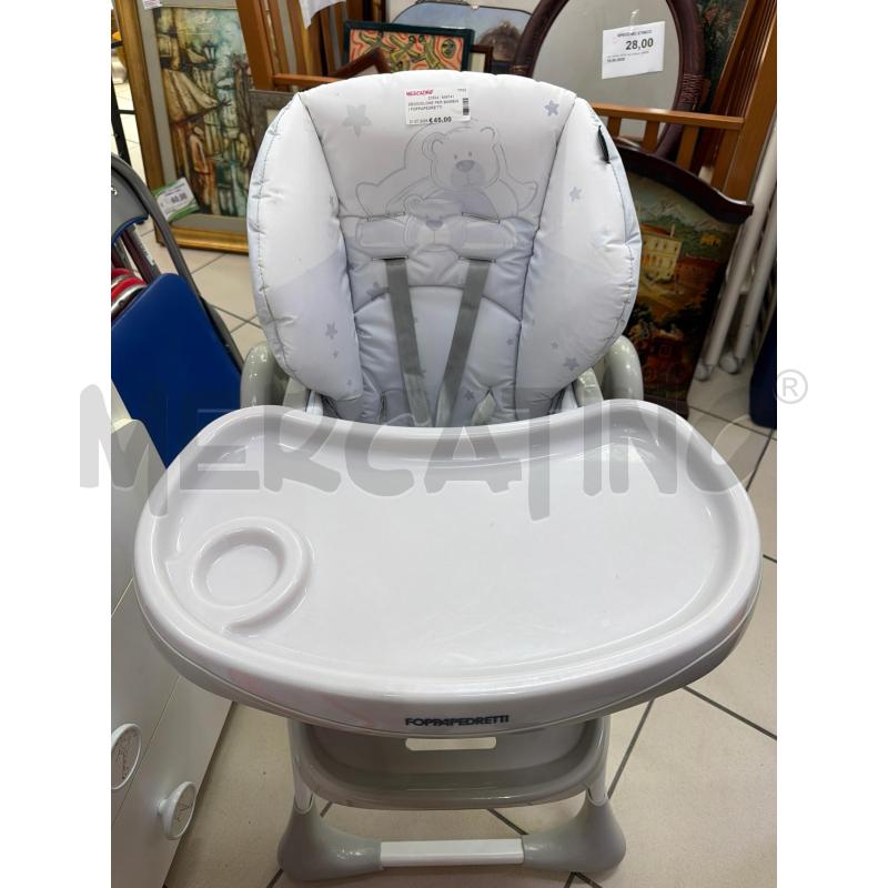 SEGGIOLONE PER BAMBINI FOPPAPEDRETTI GRIGIO | Mercatino dell'Usato Trapani via libica 2