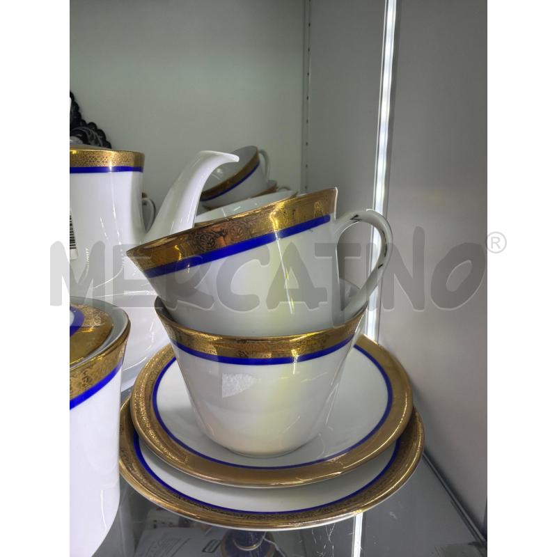 SERVIZIO THE PORCELLANA GIRO BLU 12 | Mercatino dell'Usato Trapani via libica 2