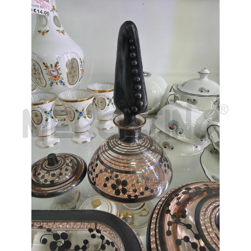 SET PER TOILETTE VETRO PZ 6 E DISEGNI | Mercatino dell'Usato Trapani via libica 2