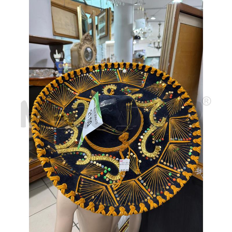 SOMBRERO BLU E DORATO | Mercatino dell'Usato Trapani via libica 3