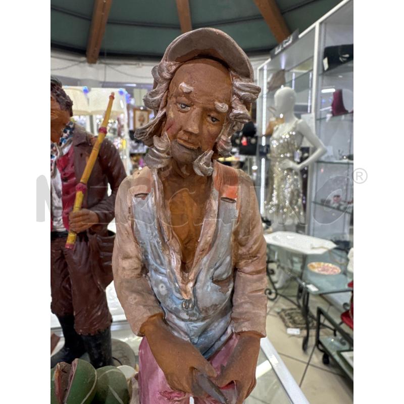 STATUA TERRA COTTA CESTO CON ANGURIE | Mercatino dell'Usato Trapani via libica 3