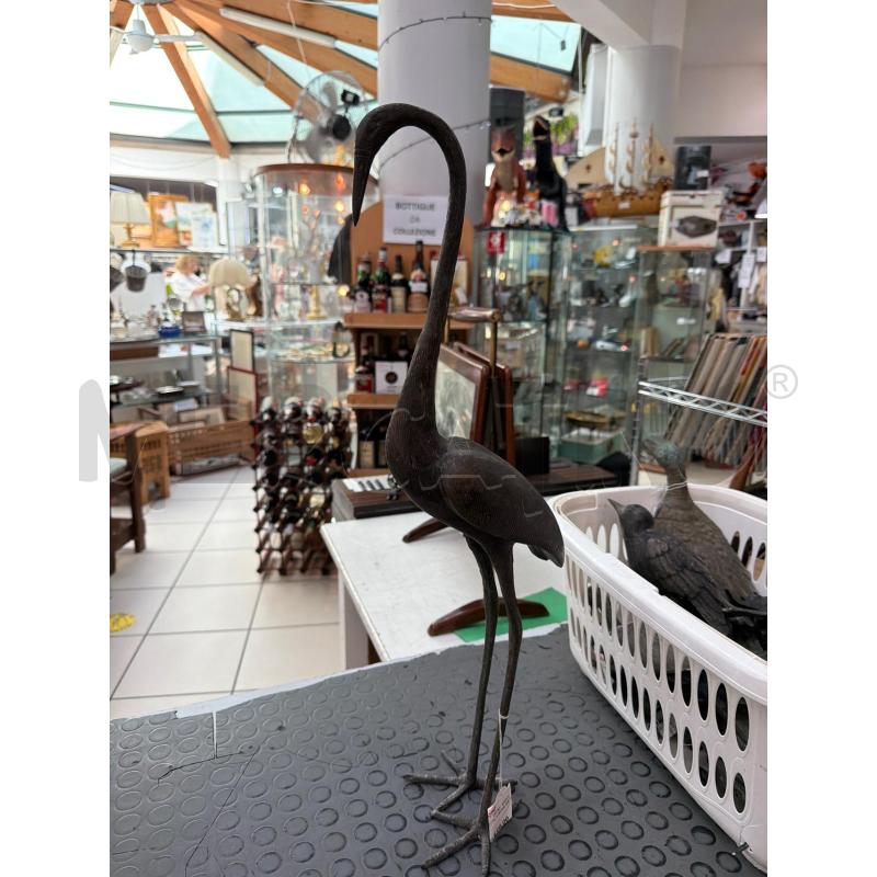 STATUETTA AIRONE METALLO | Mercatino dell'Usato Trapani via libica 1