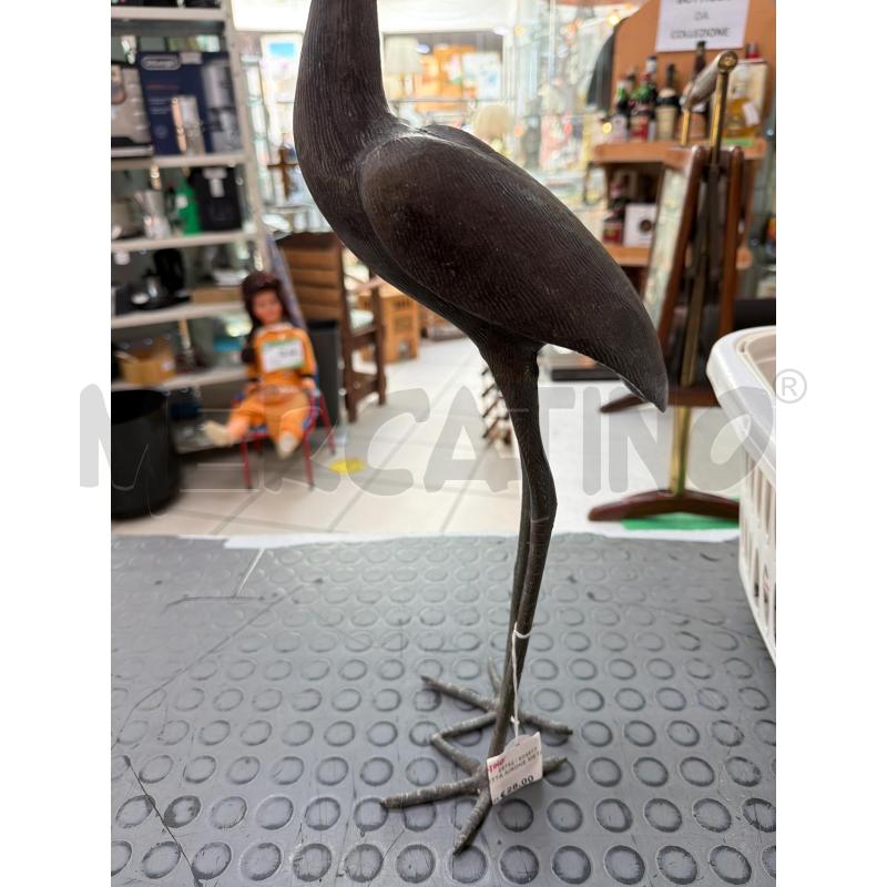 STATUETTA AIRONE METALLO | Mercatino dell'Usato Trapani via libica 2