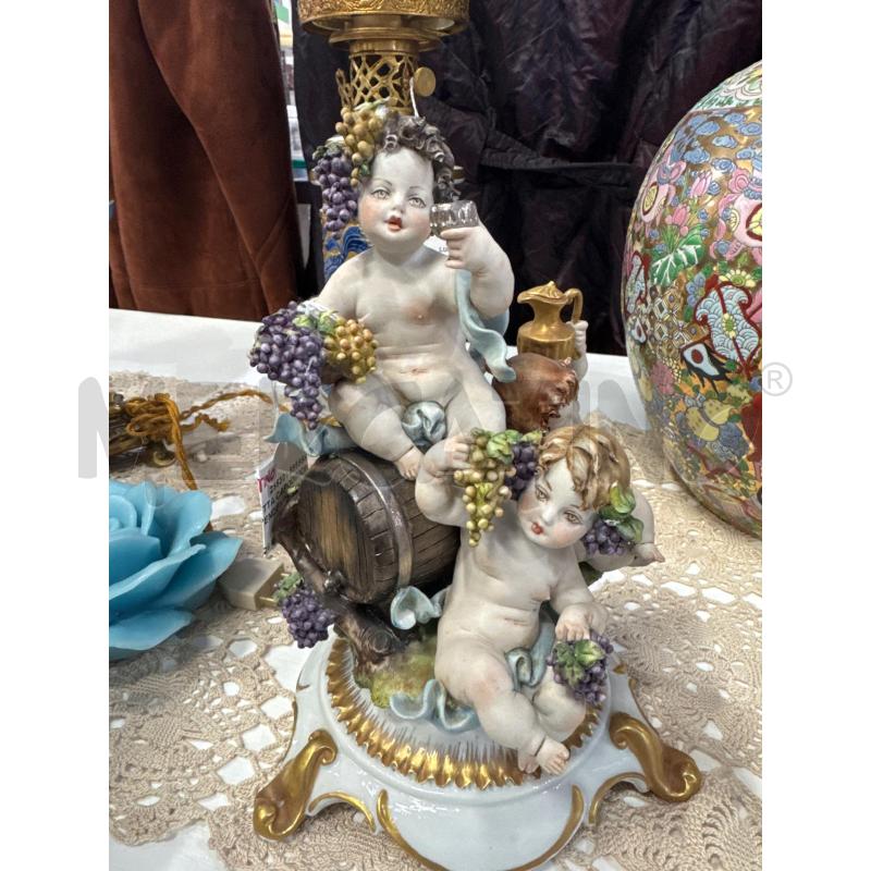 STATUETTA CAPODIMONTE PUTTI VENDEMMIA | Mercatino dell'Usato Trapani via libica 1