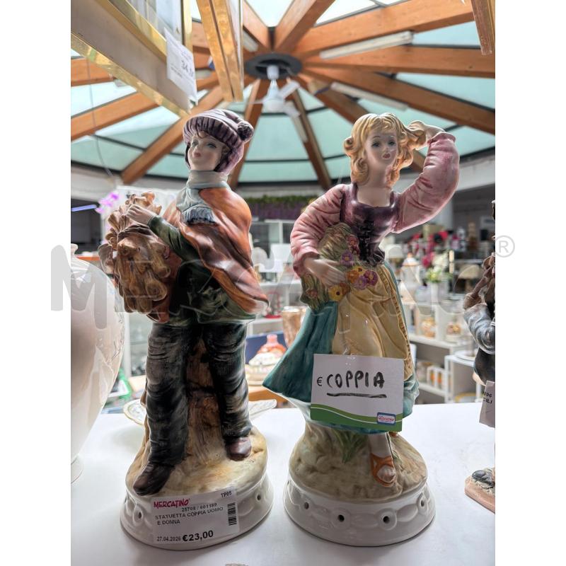 STATUETTA COPPIA UOMO E DONNA  | Mercatino dell'Usato Trapani via libica 1