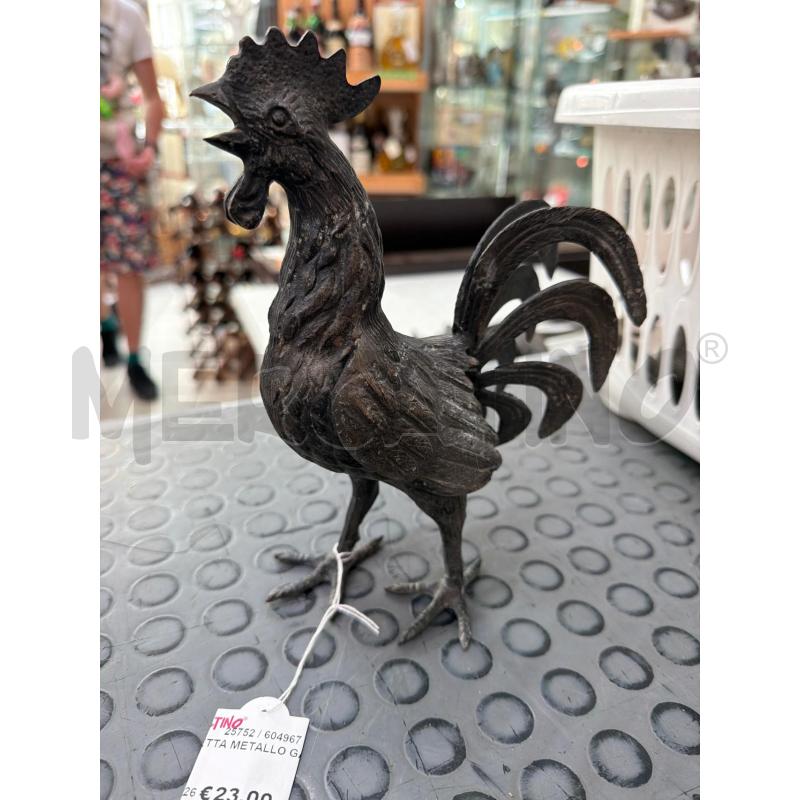 STATUETTA METALLO GALLO | Mercatino dell'Usato Trapani via libica 1