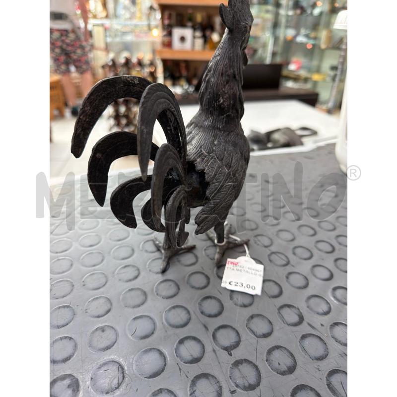STATUETTA METALLO GALLO | Mercatino dell'Usato Trapani via libica 3