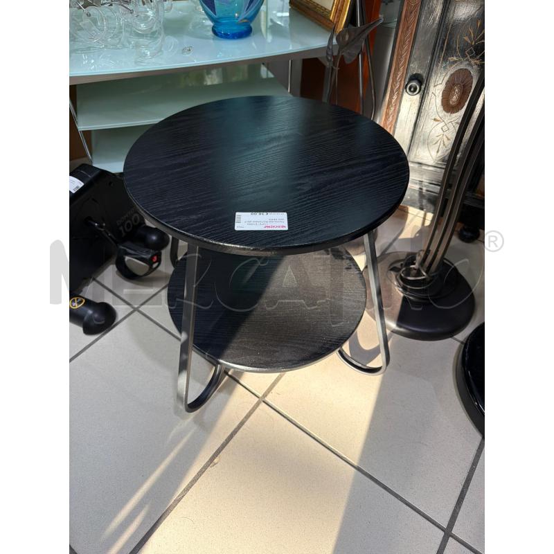 TAVOLINO ROTONDO 2M PIANI NERO | Mercatino dell'Usato Trapani via libica 2