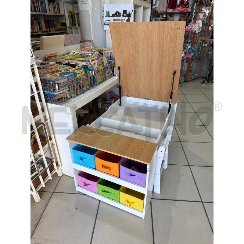 TAVOLINO+SEDIA IN LEGNO PIEDI BIANCHI | Mercatino dell'Usato Trapani via libica 2