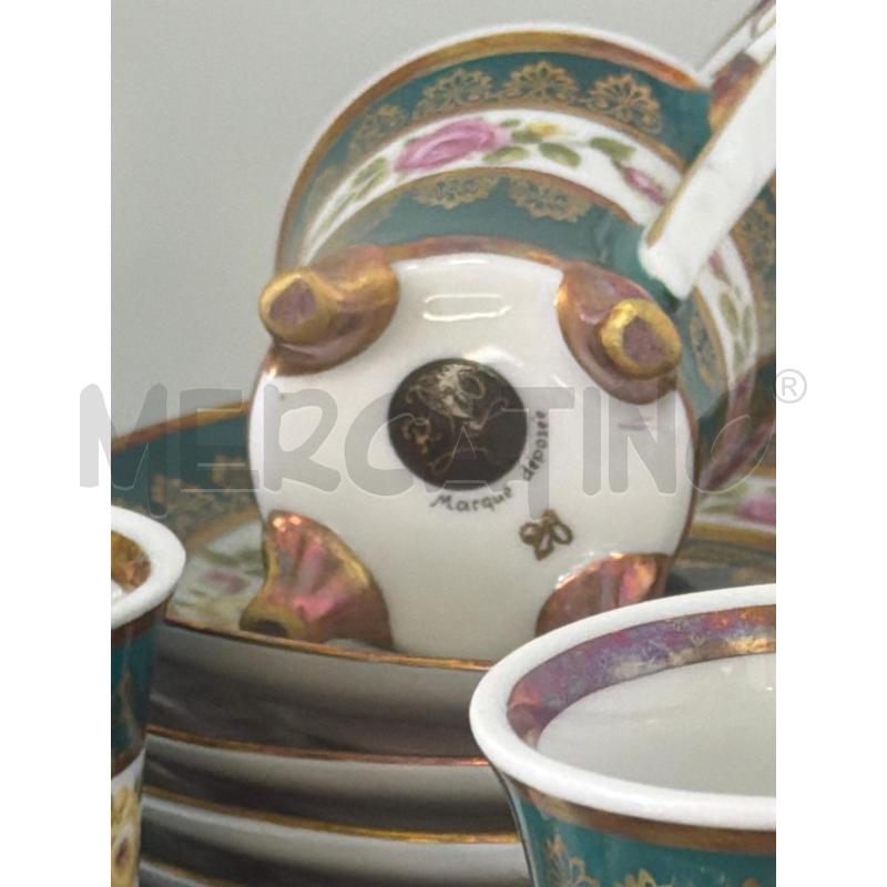 TAZZINA DI CAFFÈ N 6 VERDE E DORATO | Mercatino dell'Usato Trapani via libica 2