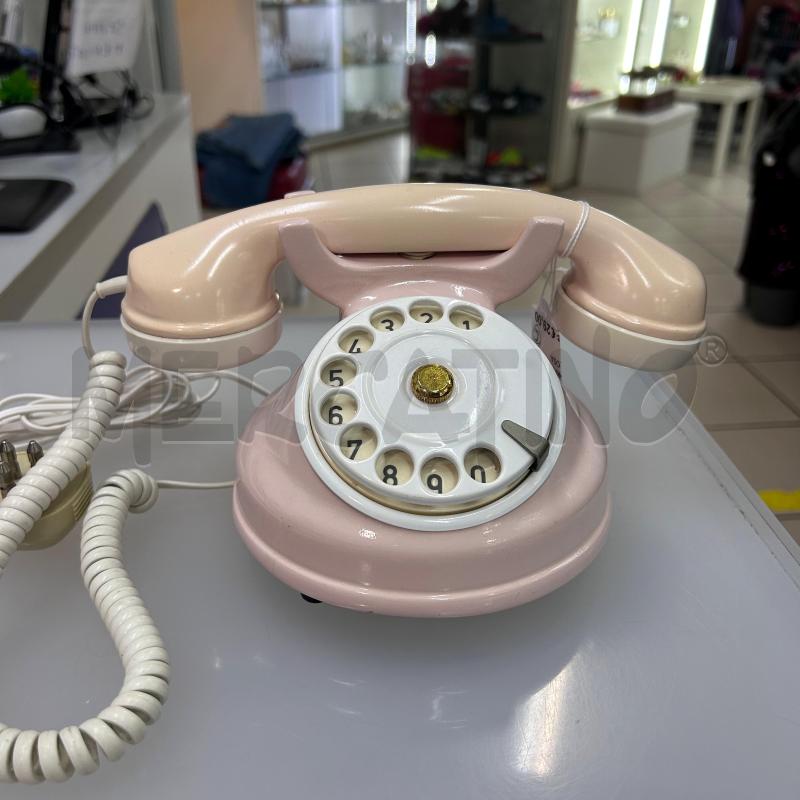 TELEFONO FISSO IN CERAMICA ROSA | Mercatino dell'Usato Trapani via libica 1