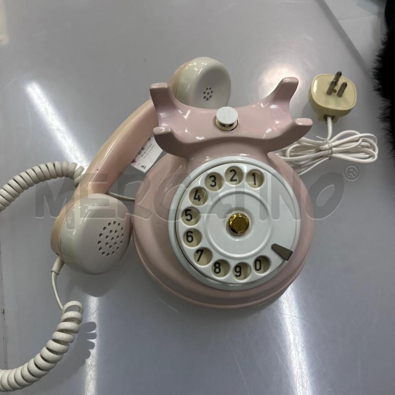 TELEFONO FISSO IN CERAMICA ROSA | Mercatino dell'Usato Trapani via libica 2