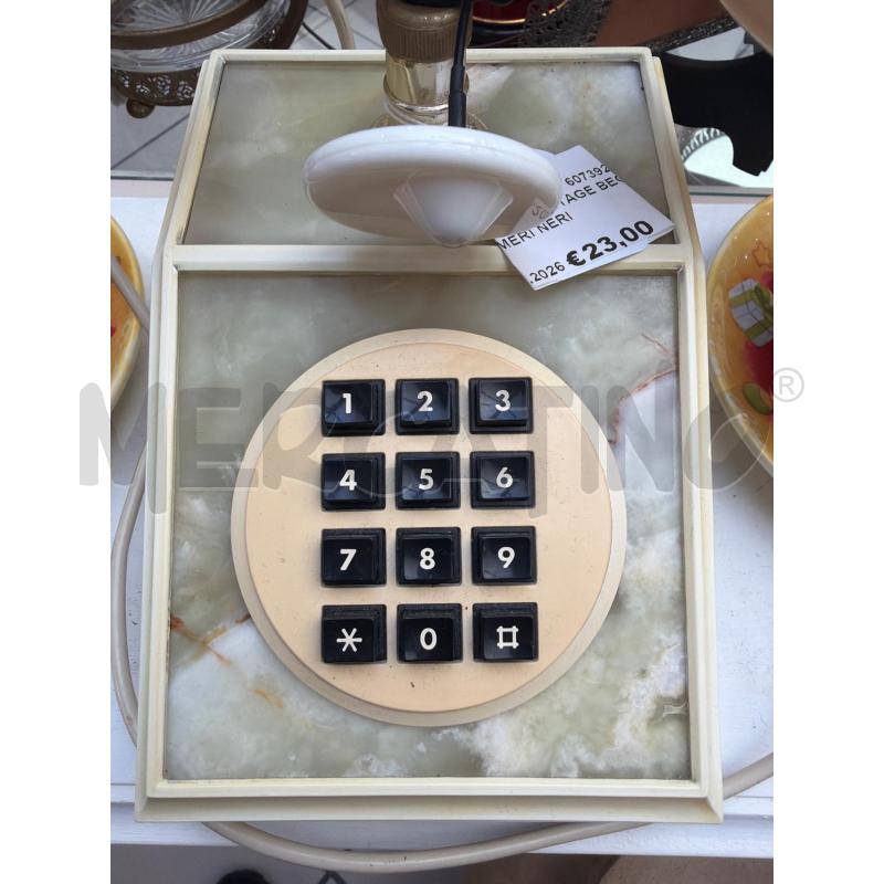 TELEFONO VINTAGE BEGIE NUMERI NERI | Mercatino dell'Usato Trapani via libica 3