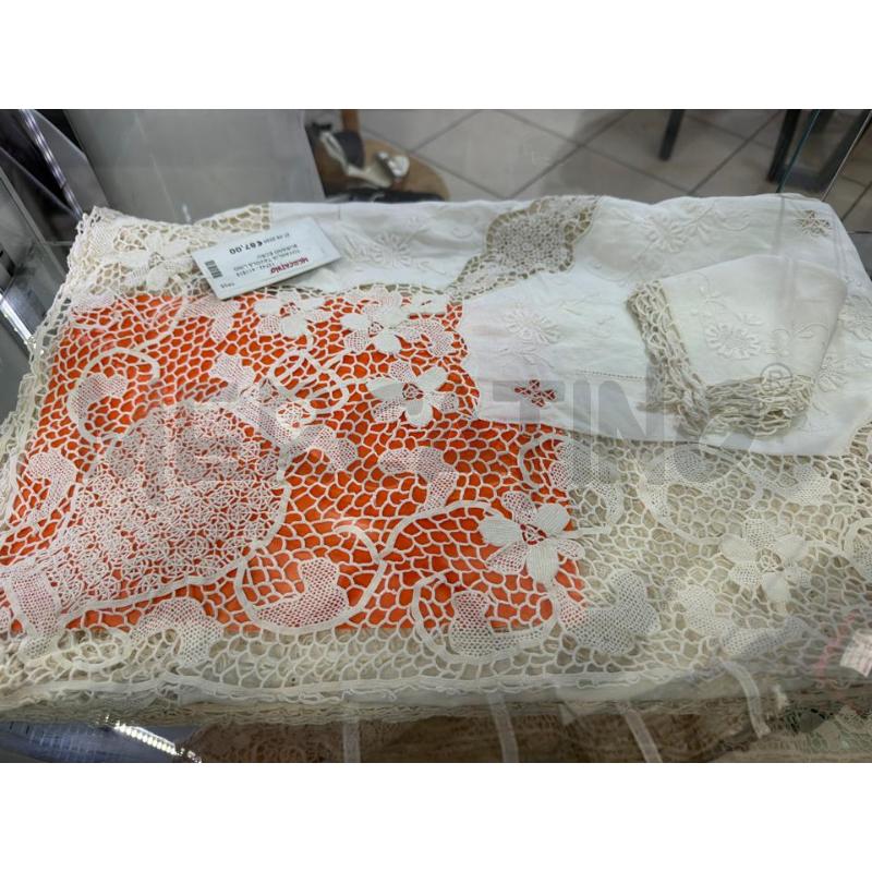 TOVAGLIA TAVOLA LINO BURANO ECRU'  | Mercatino dell'Usato Trapani via libica 1