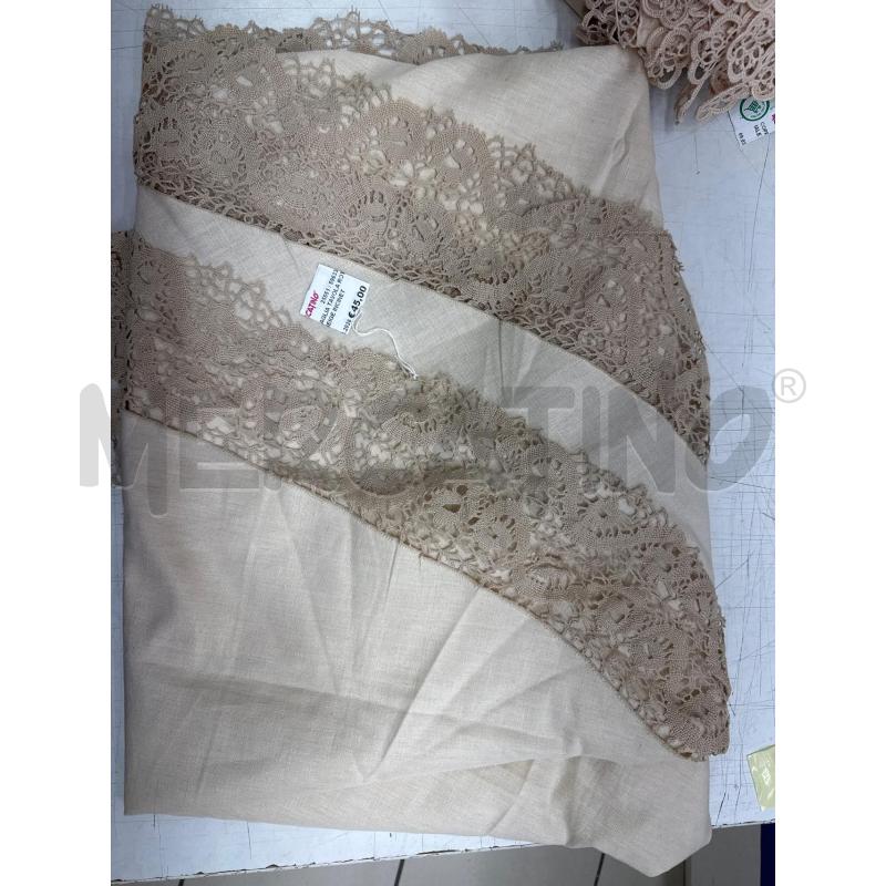 TOVAGLIA TAVOLA ROTONDA BEIGE INCINETTO | Mercatino dell'Usato Trapani via libica 1