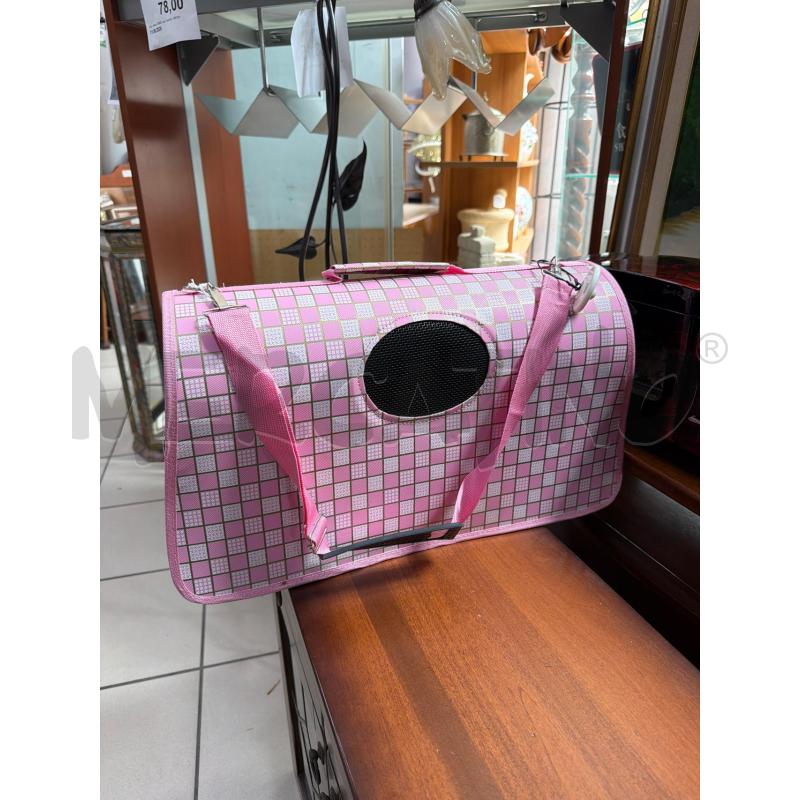 TRASPORTINO PIEGHEVOLE ROSA QUADRETTI | Mercatino dell'Usato Trapani via libica 3
