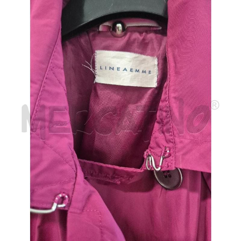 TRENCH DONNA LINEAEMME FUCSIA  | Mercatino dell'Usato Trapani via libica 2