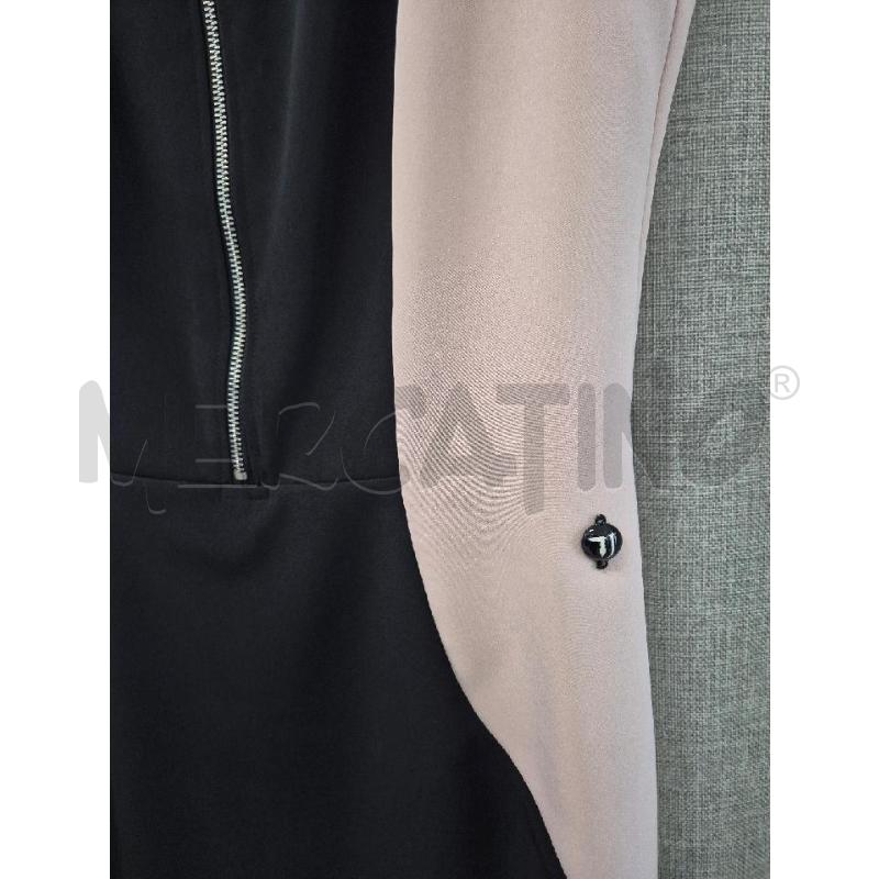 TUBINO DONNA TRUSSARDI NERO E ROSA CON ZIP | Mercatino dell'Usato Trapani via libica 3