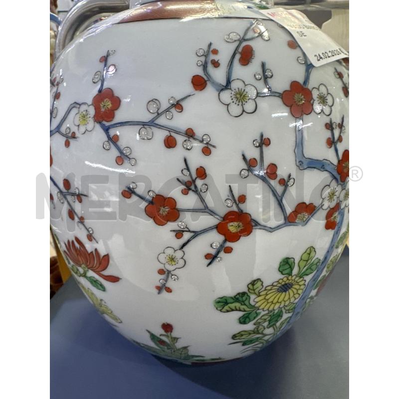 VASO BIANCO FIORI CINSE  | Mercatino dell'Usato Trapani via libica 3