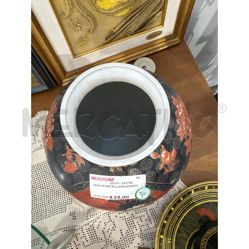 VASO PORCELLANA BORDO' | Mercatino dell'Usato Trapani via libica 3
