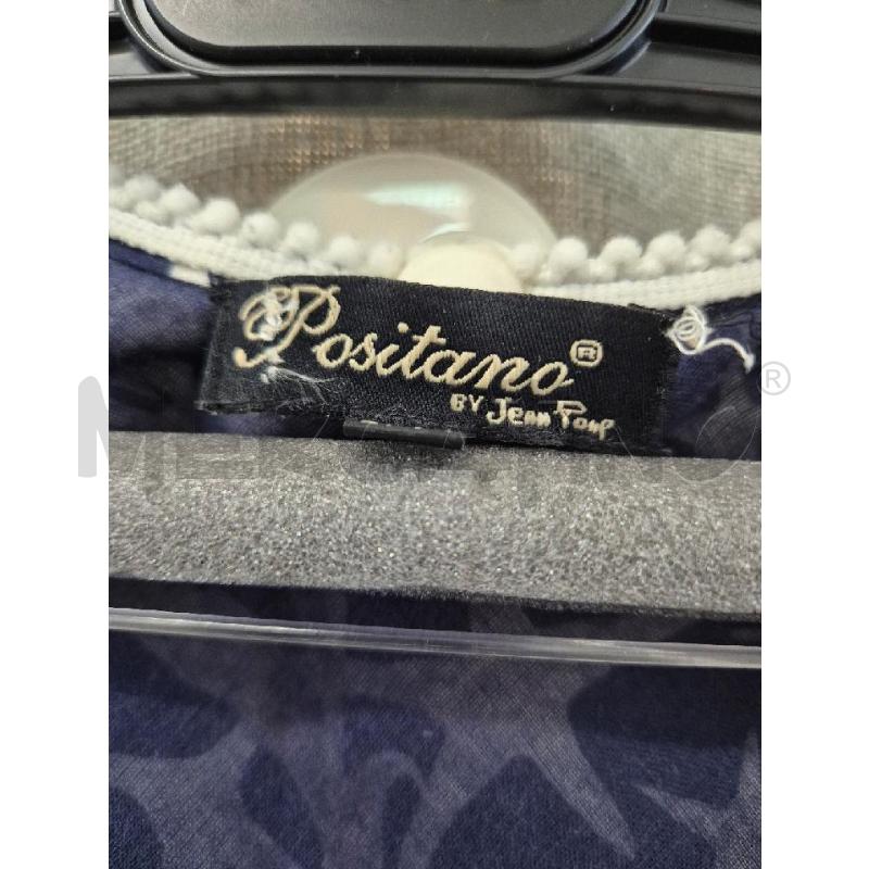 VESTITO DONNA BLU E BIANCO POSITANO  | Mercatino dell'Usato Trapani via libica 2