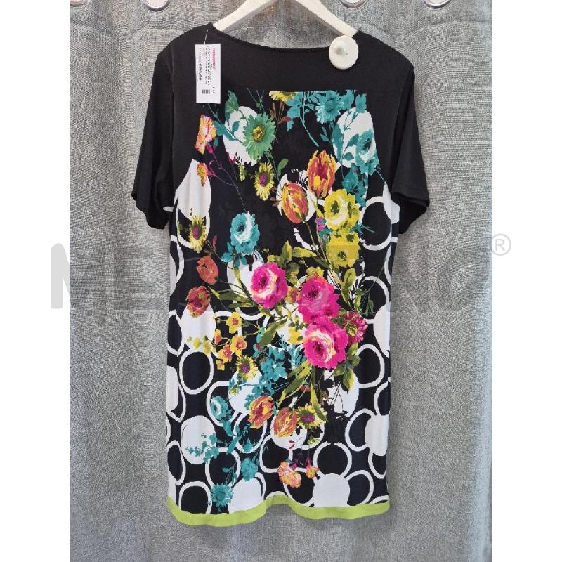 VESTITO DONNA CARLA FERRONI A FIORI COLORATO  | Mercatino dell'Usato Trapani via libica 2