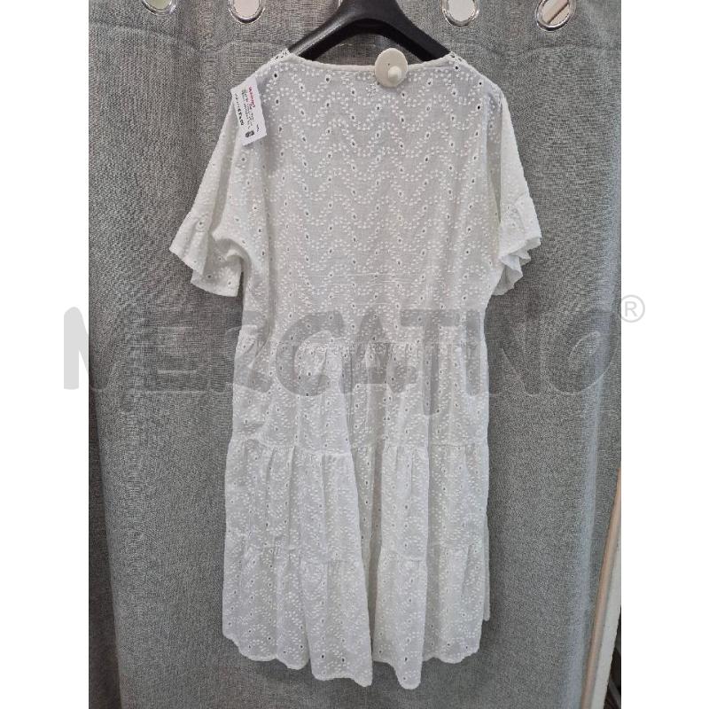 VESTITO DONNA CARLA FERRONI  SANGALLO BIANCO | Mercatino dell'Usato Trapani via libica 3