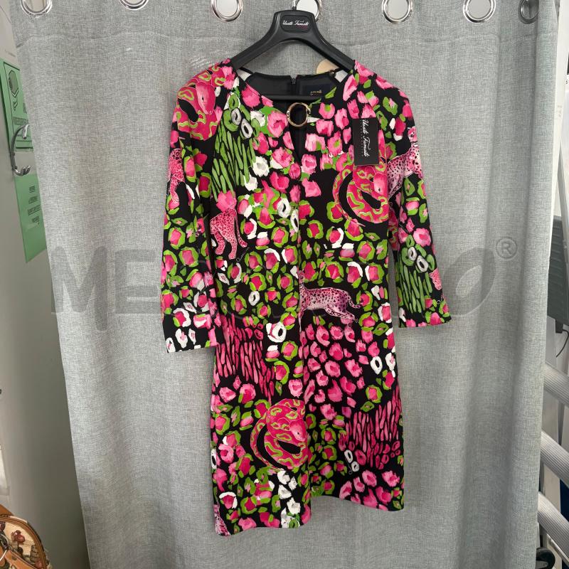 VESTITO DONNA CAVALLI NERO FIORI  | Mercatino dell'Usato Trapani via libica 1