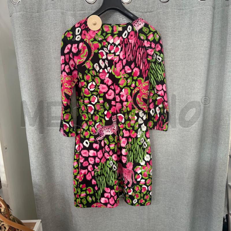 VESTITO DONNA CAVALLI NERO FIORI  | Mercatino dell'Usato Trapani via libica 2