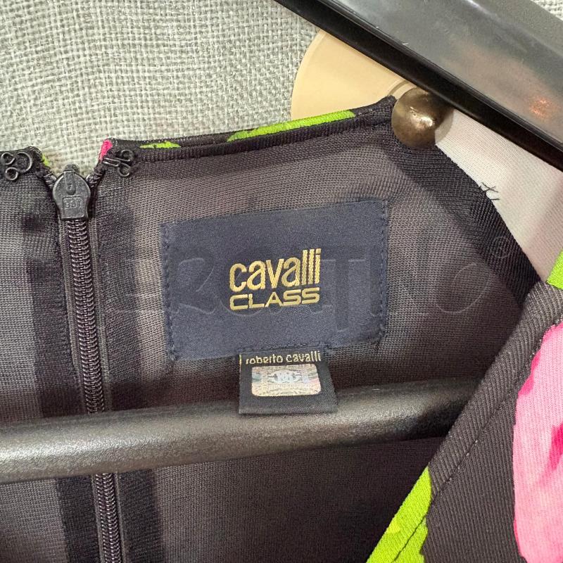 VESTITO DONNA CAVALLI NERO FIORI  | Mercatino dell'Usato Trapani via libica 5