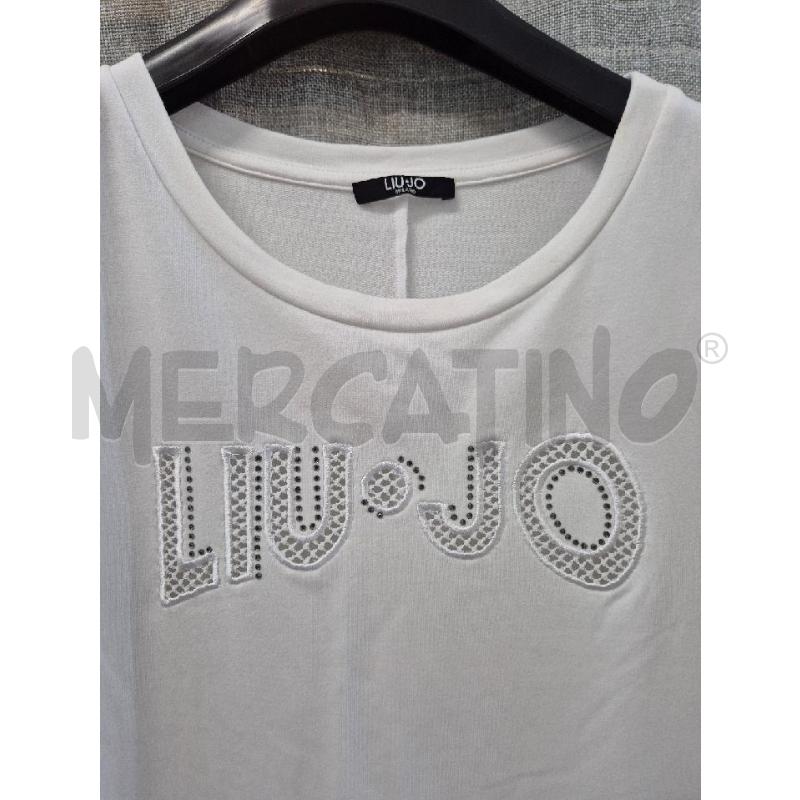 VESTITO DONNA LIU JO BIANCO CON RICAMO LATERALE  | Mercatino dell'Usato Trapani via libica 2