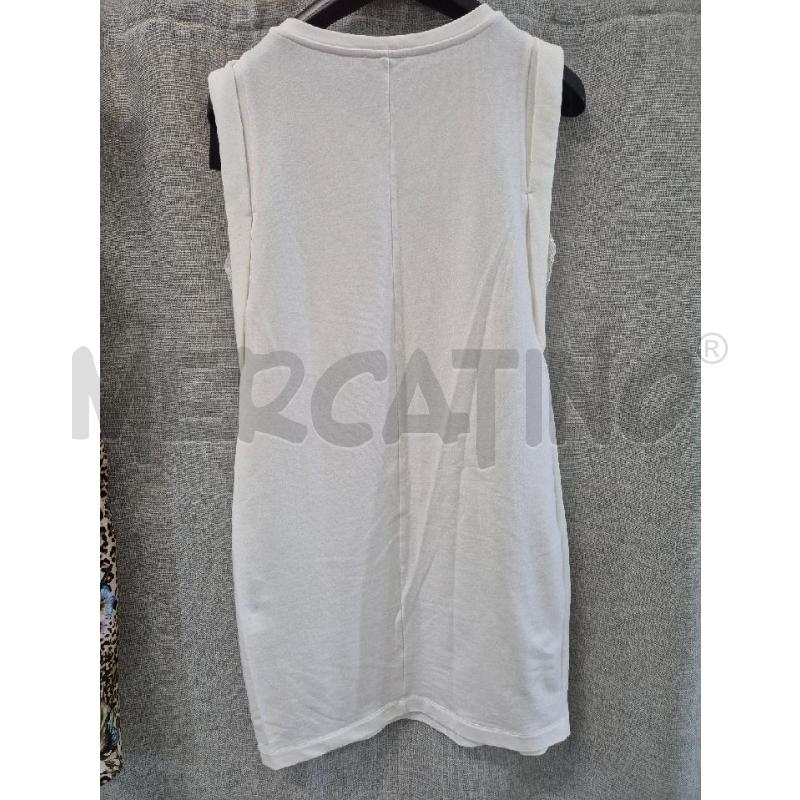 VESTITO DONNA LIU JO BIANCO CON RICAMO LATERALE  | Mercatino dell'Usato Trapani via libica 3