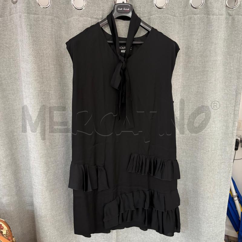 VESTITO DONNA MOSCHINO NERO RASO  | Mercatino dell'Usato Trapani via libica 1