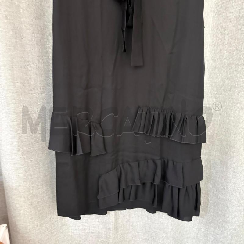 VESTITO DONNA MOSCHINO NERO RASO  | Mercatino dell'Usato Trapani via libica 3