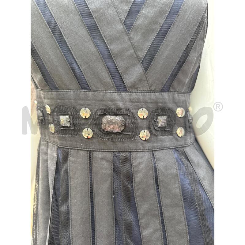 VESTITO DONNA PENNYBLACK NERO E BLU VOLA' CON STRASS | Mercatino dell'Usato Trapani via libica 2