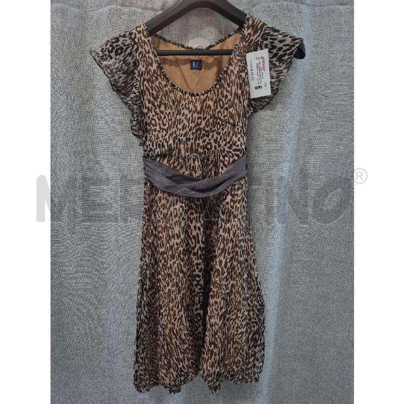 VESTITO DONNA TRUSSARDI MACULATO CINTA GRIGIA | Mercatino dell'Usato Trapani via libica 1